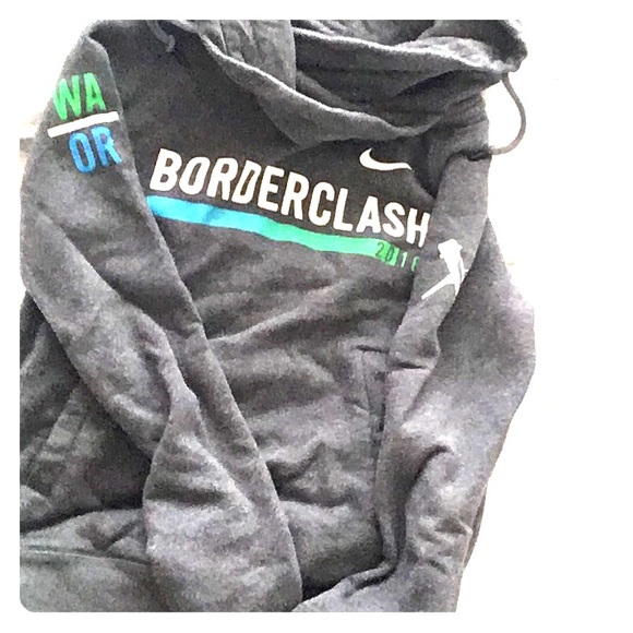 Nike Tops - Gray Nike Hoodie Borderclash